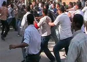 مشاجرة بالعصي