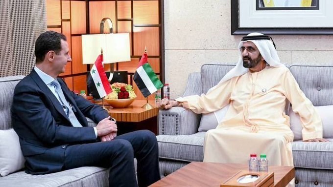 بشار الأسد يزور الإمارات ويلتقي ولي العهد الإماراتي