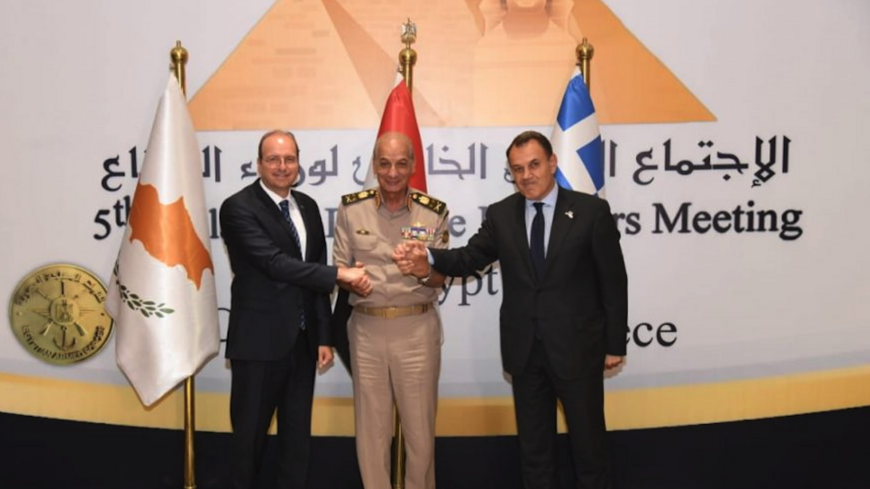 الاجتماع الثلاثي الخامس لوزراء دفاع مصر وقبرص واليونان ، القاهرة ، 20 يونيو 2022.