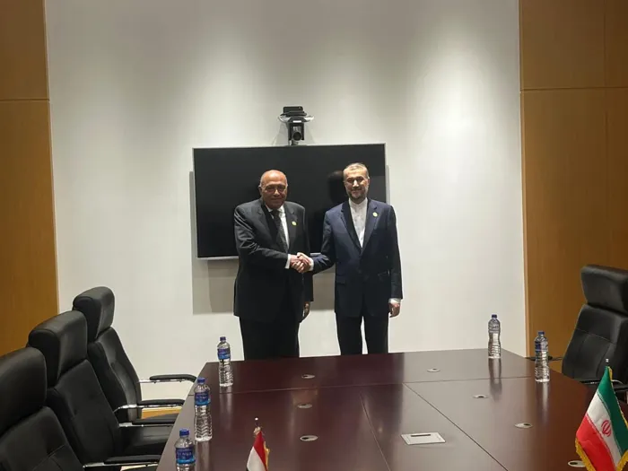 وزير الخارجية المصري ونظيره الإيراني يبحثان سبل وقف الحرب على غزة